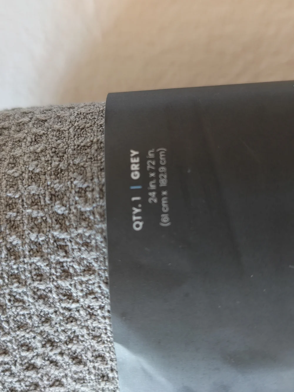 Microfiber Yoga Mat Towel with Silicone Grip - Gray